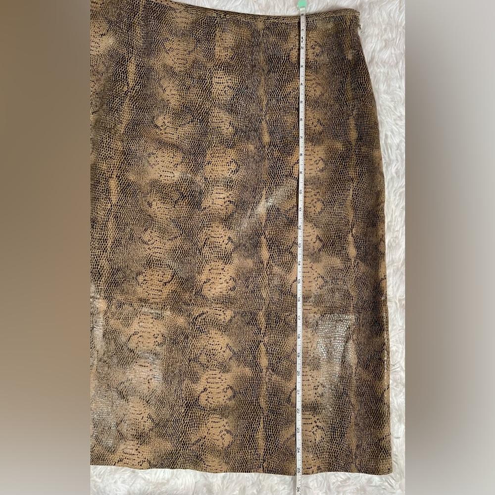 #580 For Joseph Leather Pencil Skirt EU 30 snakeskin - Picture 5 of 7